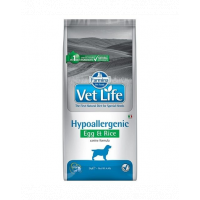 FARMINA Vet Life Dog Hypoallergenic Egg&amp;Rice 12 kg dieta caini cu alergii, ou si orez