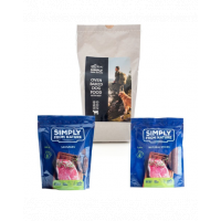 SIMPLY FROM NATURE SET hrana pentru caini coapta la cuptor, cu vita 1,2 kg + recompense naturale cu vita