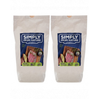 SIMPLY FROM NATURE Hrana uscata pentru caini, coapta la cuptor, cu vita 1,2 kg x 2