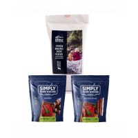 SIMPLY FROM NATURE Hrana uscata pentru caini, coapta la cuptor, cu somon si carne de cal 1,2 kg + recompense naturale pentru caini