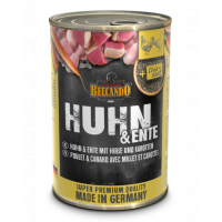 BELCANDO Super Premium hrana umeda caini, pui si rata cu mei 400 g