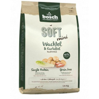BOSCH Soft Mini - Hrana uscata pentru caini de talie mica cu prepelita si cartofi 2,5 kg
