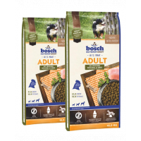 BOSCH Adult Hrana uscata pentru caini adulti, cu pasare si mei 30 kg (2 x 15 kg)