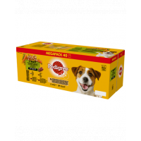 PEDIGREE Adult hrana umeda caini adulti 40x100g mix arome in sos cu legume