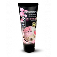 FREXIN Sensitive Sampon cu balsam pentru catelusi, trandafir si bumbac 220 g