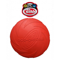PET NOVA DOG LIFE STYLE Frisbee pentru caini, din cauciuc 22cm, rosu