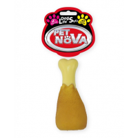 PET NOVA DOG LIFE STYLE Jucarie din cauciuc pentru caini, copan de gaina 13cm