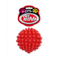 PET NOVA DOG LIFE STYLE Jucarie arici pentru caini, 6,5 cm, rosu
