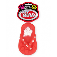 PET NOVA DOG LIFE STYLE Jucarie pentru caini &quot;Flip flop&quot;, 15cm, rosu