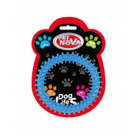 PET NOVA DOG LIFE STYLE Jucarie pentru caini Ringo Dental 12,5cm, albastru, aroma de menta