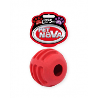 PET NOVA DOG LIFE STYLE LIFE STYLE Minge pentru caini, rosie, aroma de vita, 6cm