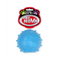 PET NOVA DOG LIFE STYLE Jucarie peste fierastrau pentru caini, aroma de menta, albastru, 6,5cm