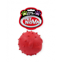 PET NOVA DOG LIFE STYLE Minge arici pentru caini, aroma de menta, rosu, 6,5cm
