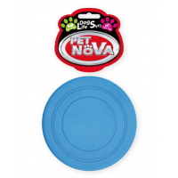 PET NOVA DOG LIFE STYLE, Frisbee pentru caine 18cm, albastru, aroma de menta