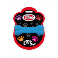 PET NOVA DOG LIFE Jucarie os pentru caini, albastru, aroma de carne de vita, 11cm