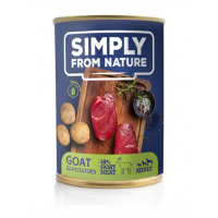 SIMPLY FROM NATURE Hrana umeda pentru caini, carne de capra si cartofi 400 g