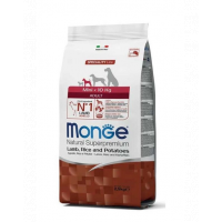 MONGE Mini Adult hrană uscată pentru câini de talie mică, miel cu orez și cartofi 800 g