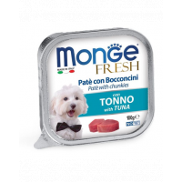 MONGE Fresh hrană umedă pentru câini sub formă de pate, cu ton 100 g