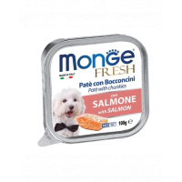 MONGE Fresh hrană umedă pentru câini sub formă de pate, cu somon 100 g