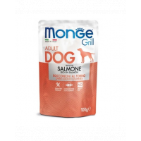 MONGE Grill hrană umedă pentru câini, cu somon 100g