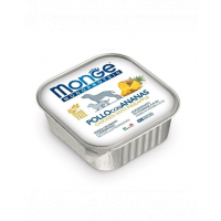 MONGE Fruit Dog Monoprotein hrană umedă pentru câini, cu pui și ananas 150 g