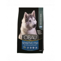 CIBAU Sensitive Fish Medium &amp; Maxi Hrana uscata pentru cainii adulti de talie medie cu intolerante alimentare 2.5 kg