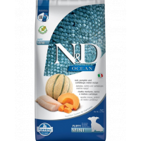 FARMINA N&amp;D Ocean Sac hrana pentru catei talie mica, cu cod, dovleac si pepene galben - 7 kg