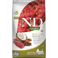 FARMINA N&amp;D Quinoa Mini Skin&amp;Coat hrana caini talie mica 2,5 kg rata si nuca de cocos