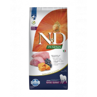 FARMINA N&amp;D Pumpkin Dog Adult Giant Maxi hrana pentru caini de talie foarte mare, cu miel si afine,12 kg