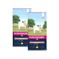 EUKANUBA Caring Senior Small Breed hrana uscata caini seniori talie mica, bogat in pui si curcan 30 kg (2x15kg)