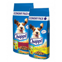 CHAPPI MIX hrana uscata caini adulti vita, carne de pasare si legume + pasare si legume 27 kg (2 x 13,5 kg)