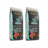 BELCANDO Adult Grain Free Ocean hrana uscata pentru cainii sensibili, cu pesti de ocean, talie M-XL 25 kg (2 x 12.5 kg)