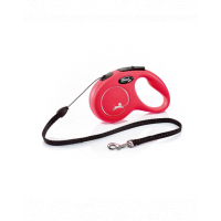 FLEXI New Classic lesa automata cu sir pentru caini, rosu, marimea S, 5 m