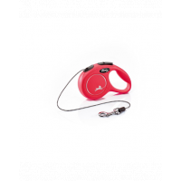 FLEXI New Classic lesa automata cu sir pentru caini, rosu, marimea XS, 3 m
