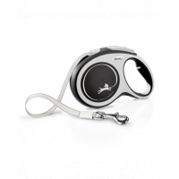 FLEXI New Comfort lesa automata cu banda pentru caini, alb negru, marimea L, 8 m