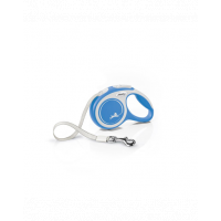 FLEXI New Comfort lesa automata cu banda pentru caini, albastru, marimea XS, 3 m