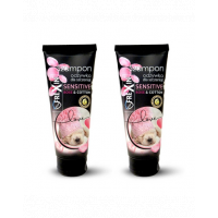 FREXIN Sensitive Sampon cu balsam pentru catelusi, trandafir si bumbac 2x220 g