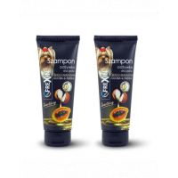 FREXIN Sampon pentru caini 2in1 cu balsam, jojoba si papaya 2x220 g