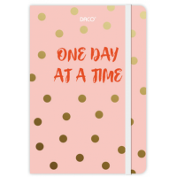 Agenda Dictando Nedatata Daco, 160 File, 130x205 mm, Format A6, 70 g/m², Roz