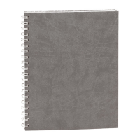 Agenda Ego Premier, A4, Nedatata, 192 File, Gri, Spirala, 70 g/m²