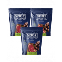 SIMPLY FROM NATURE Recompense carnaciori pentru caini, cu carne de caprioara 3x300 g