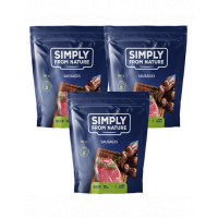 SIMPLY FROM NATURE Recompense carnaciori pentru caini, cu vita 3 x 300 g