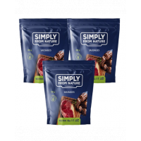SIMPLY FROM NATURE Recompense pentru caini, carnaciori cu mistret 3 x 300 g