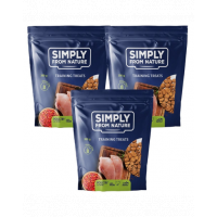 SIMPLY FROM NATURE Recompense pentru dresajul cainilor, pasare si trandafir 3 x 300 g