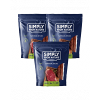 SIMPLY FROM NATURE Nature Sticks pentru caini, cu carne de caprioara 3 x 3 buc.