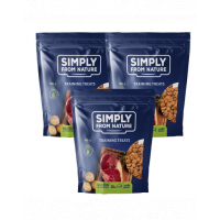 SIMPLY FROM NATURE Training Treats recompense pentru dresajul cainilor, cu mistret 3 x 300 g