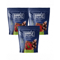 SIMPLY FROM NATURE Carnaciori pentru caini, carne de cal 3 x 200 g