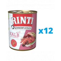 RINTI Kennerfleisch Veal hrana caine cu vitel si organe 12 x 400 g