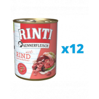 RINTI Kennerfleisch Beef hrana caini, cu vita 12 x 400 g