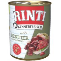 RINTI Kennerfleisch Hrana umeda pentru caini adulti, cu ren 800 gr